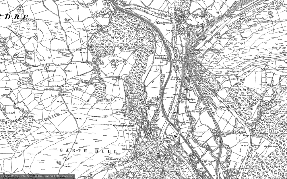 Old Map of Glan-y-llyn, 1898 - 1915 in 1898