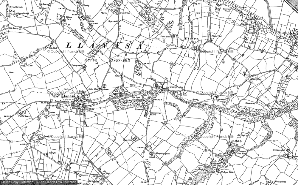 Old Map of Glan-yr-afon, 1910 in 1910