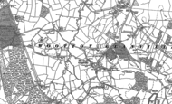 Old Map of Glanvilles Wootton, 1886 - 1887