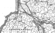 Old Map of Glanwern, 1904