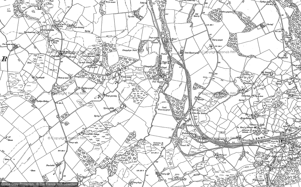 Old Map of Glasinfryn, 1888 - 1899 in 1888