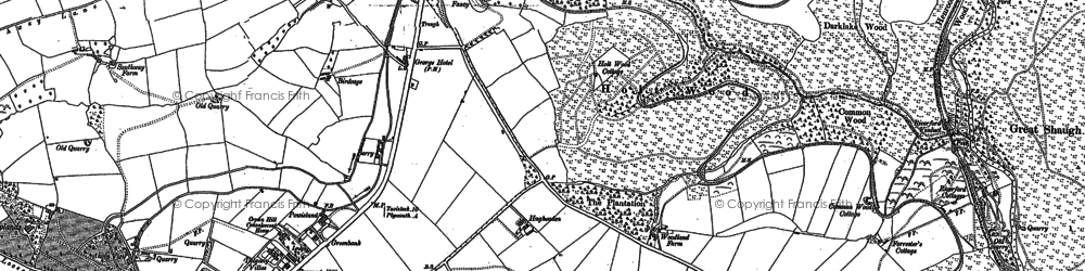 Old map of Glenholt in 1884
