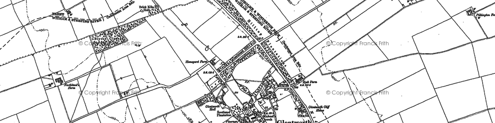 Old map of Glentworth in 1885