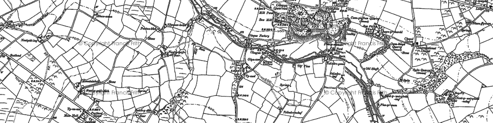 Old map of Glogue in 1904