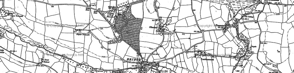 Old map of Trewan Hall in 1880