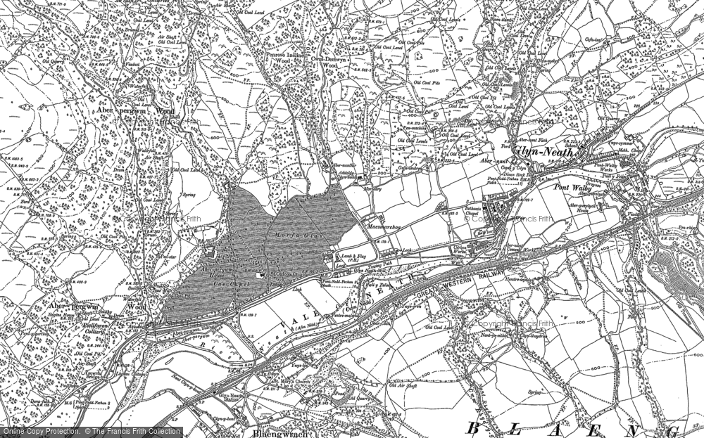 Old Map of Glyn-neath, 1897 - 1903 in 1897