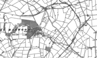 Old Map of Goadby Marwood, 1884