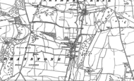 Old Map of Godmanstone, 1887
