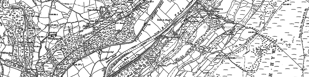 Old map of Penydarren Fm in 1897