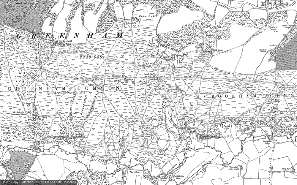 Old Map of Goldfinch Bottom, 1909 - 1910 in 1909