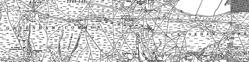 Old map of Goldfinch Bottom in 1909
