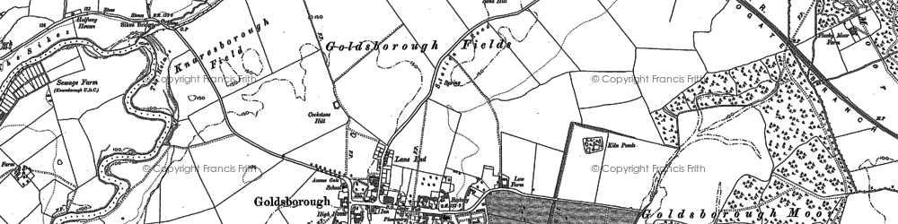 Old map of Goldsborough in 1883