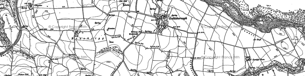 Old map of Goldsborough in 1913