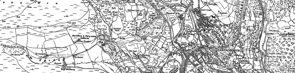 Old map of Golynos in 1899