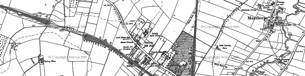 Old map of Green Hill in 1886