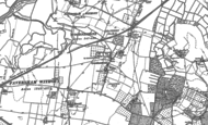 Old Map of Goodnestone, 1896