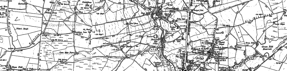 Old map of Goodshaw Fold in 1891