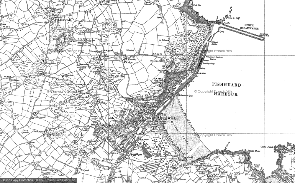 Old Map of Goodwick, 1887 - 1906 in 1887