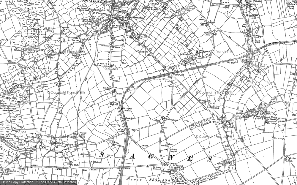 Old Map of Goonbell, 1886 - 1906 in 1886