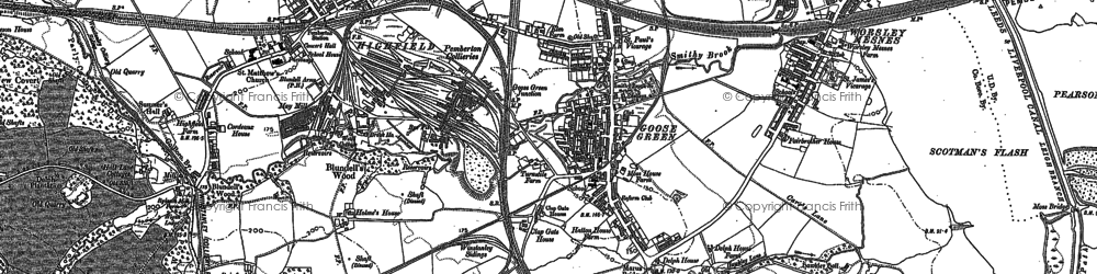 Old map of Goose Green in 1892
