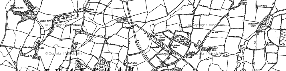 Old map of Goose Green in 1896