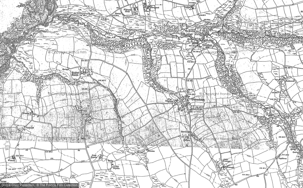 Old Map of Gooseham, 1887 - 1905 in 1887