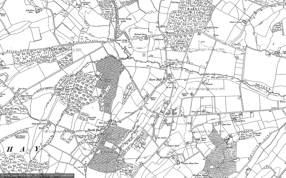 Old Map of Gore End, 1909 - 1938 in 1909