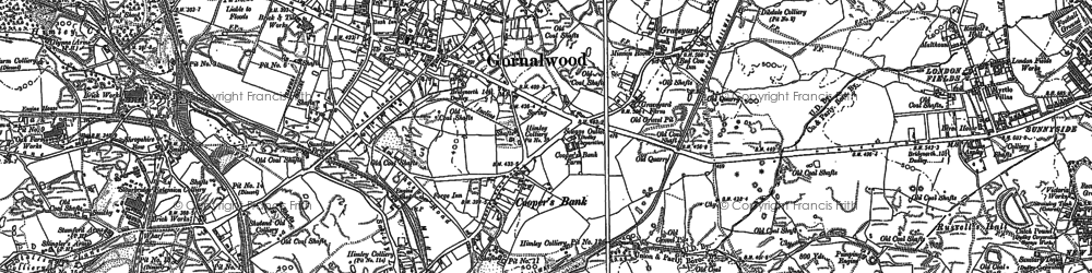 Old map of Gornalwood in 1881