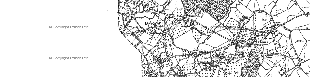 Old map of Gorsley Common in 1903