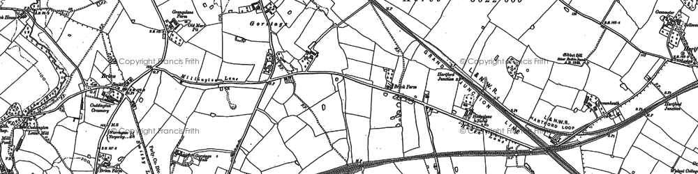 Old map of Bryn in 1897