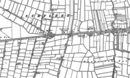 Old Map of Gosberton Clough, 1887