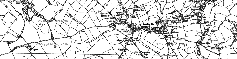 Old map of Bleawath in 1898