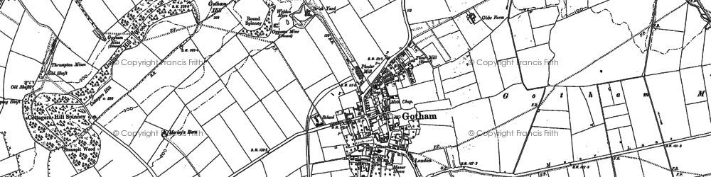 Old map of Gotham in 1883