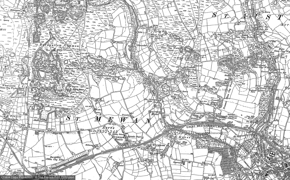 Old Map of Gover Valley, 1879 - 1906 in 1879