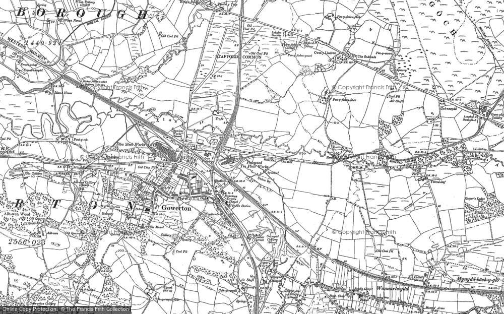 Old Map of Gowerton, 1897 - 1913 in 1897