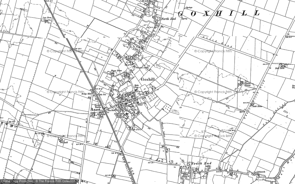 Old Map of Goxhill, 1886 - 1906 in 1886