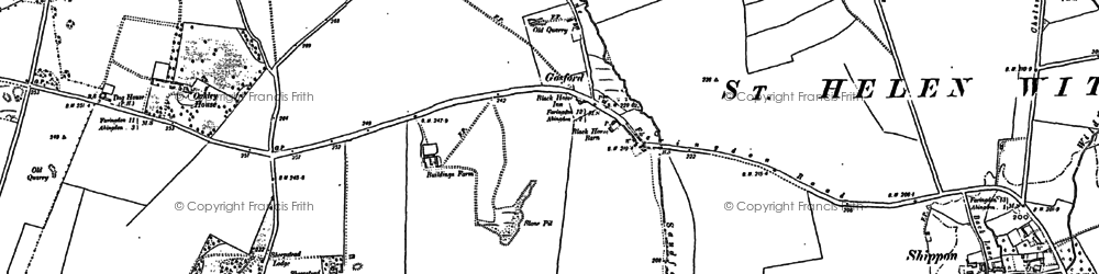 Old map of Sheepstead Folly in 1898