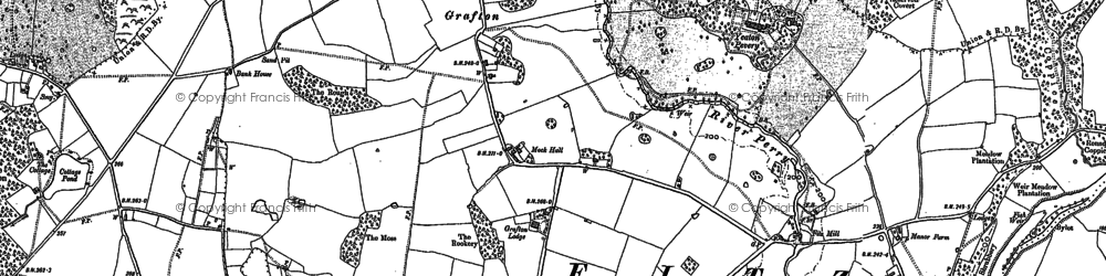 Old map of Grafton in 1880