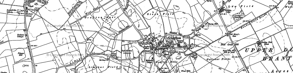 Old map of Marton in 1892