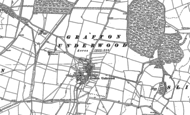 Old Map of Grafton Underwood, 1884