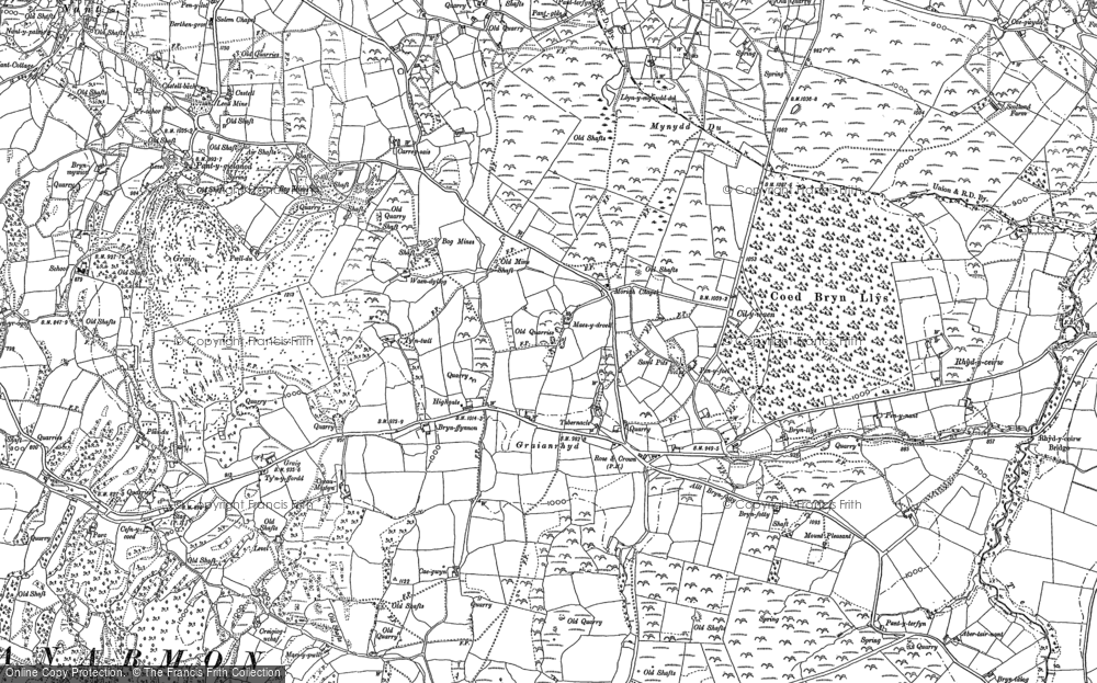 Old Map of Graianrhyd, 1910 in 1910