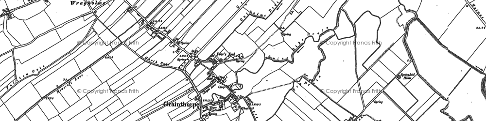 Old map of Grainthorpe in 1887