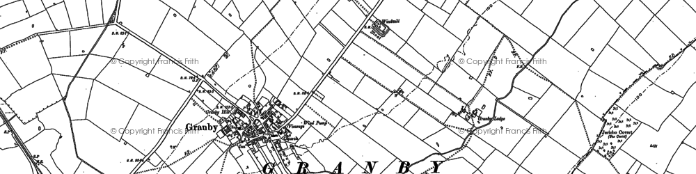 Old map of Granby in 1883