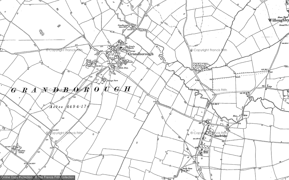 Old Map of Grandborough, 1899 - 1904 in 1899