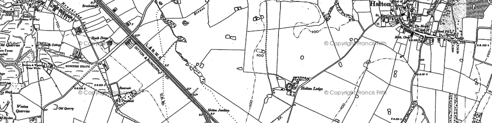 Old map of Grange in 1879