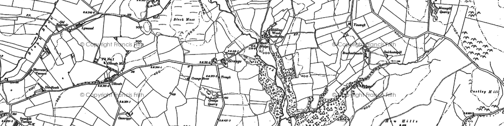 Old map of Moss Dalts in 1898