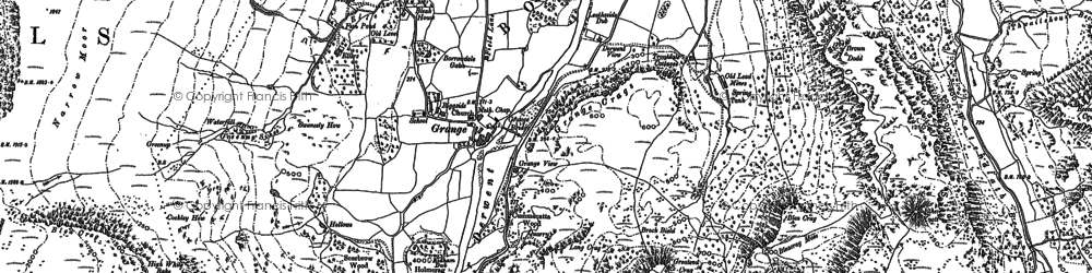 Old map of Grange in 1898