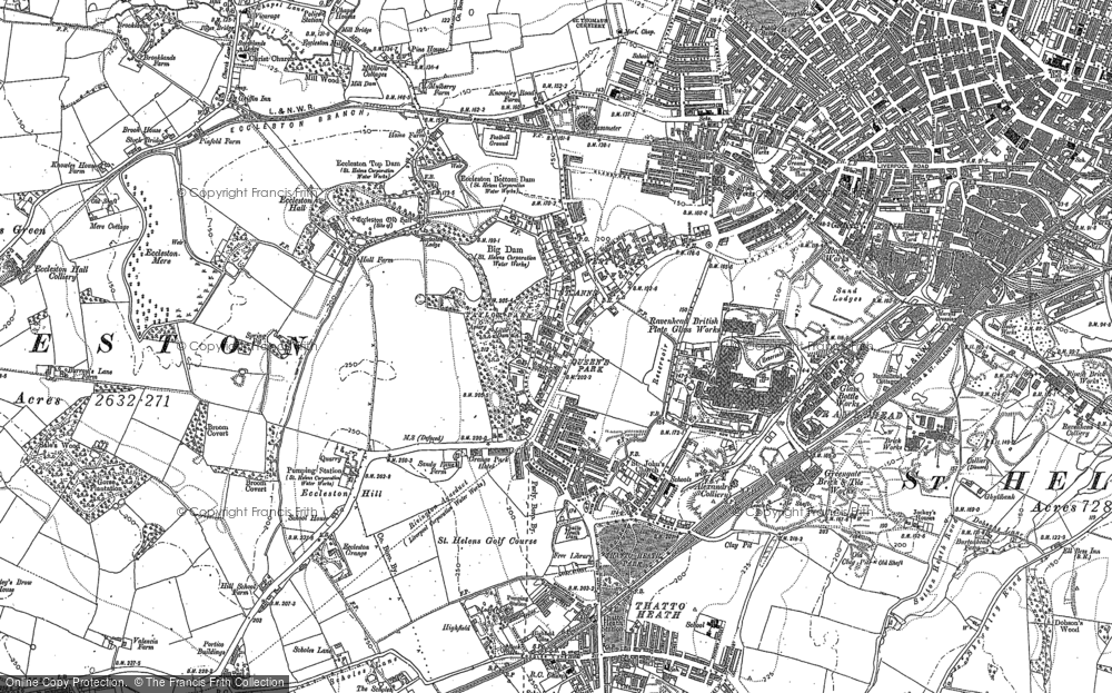 Old Map of Grange Park, 1891 - 1892 in 1891