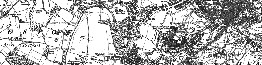 Old map of Portico in 1891