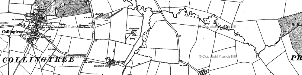 Old map of Grange Park in 1899
